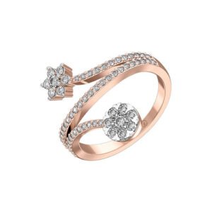 Diamond Flower Ring - A Unique Design That Embraces Your Finger