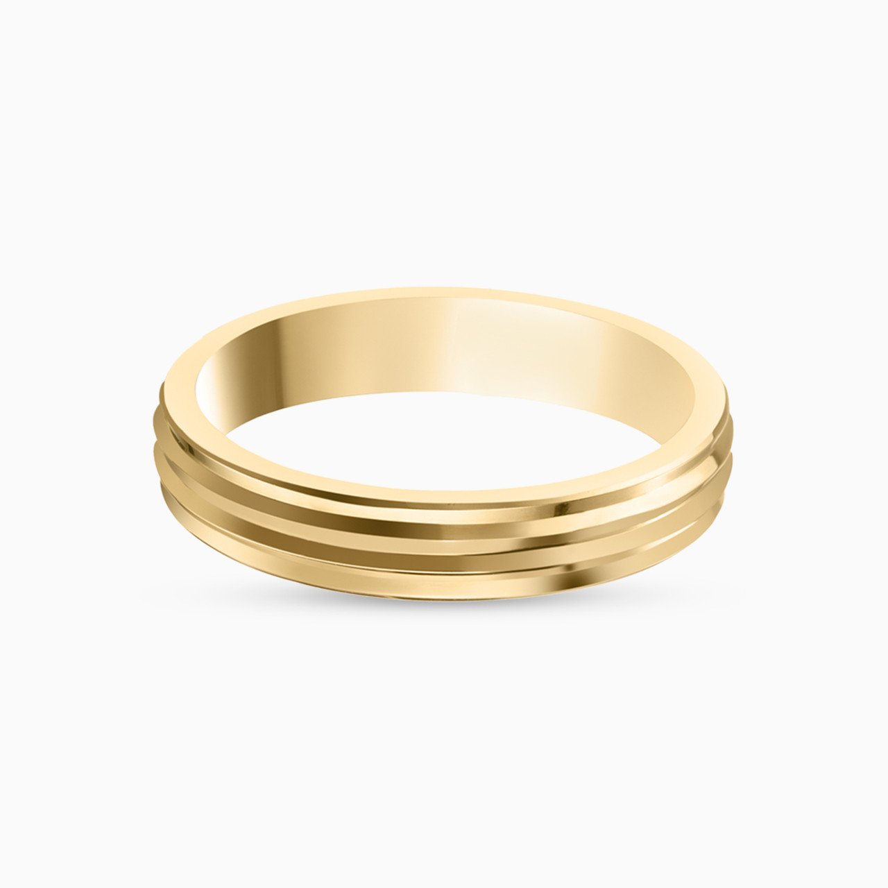 Wedding band in 18K Gold - 56