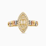 Marquise Cubic Zirconia Ring in 18K Gold