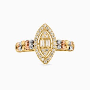 Marquise Cubic Zirconia Ring in 18K Gold