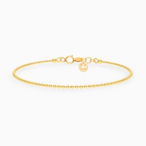 Detailed Links Chain Bracelet In 18K Gold