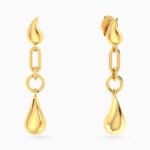 Teardrop Drop Earrings In 18K Gold