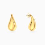 Teardrop Stud Earrings in 18K Gold