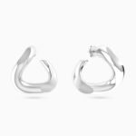 Abstract Earrings In Silver