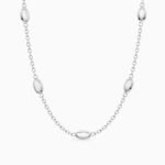 Beads Necklace In Silver