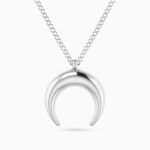 Crescent Necklace In Silver
