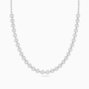 Circular Shape Necklace In Silver