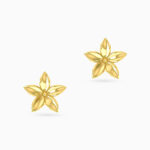 Flower Stud Earrings in 18K Gold