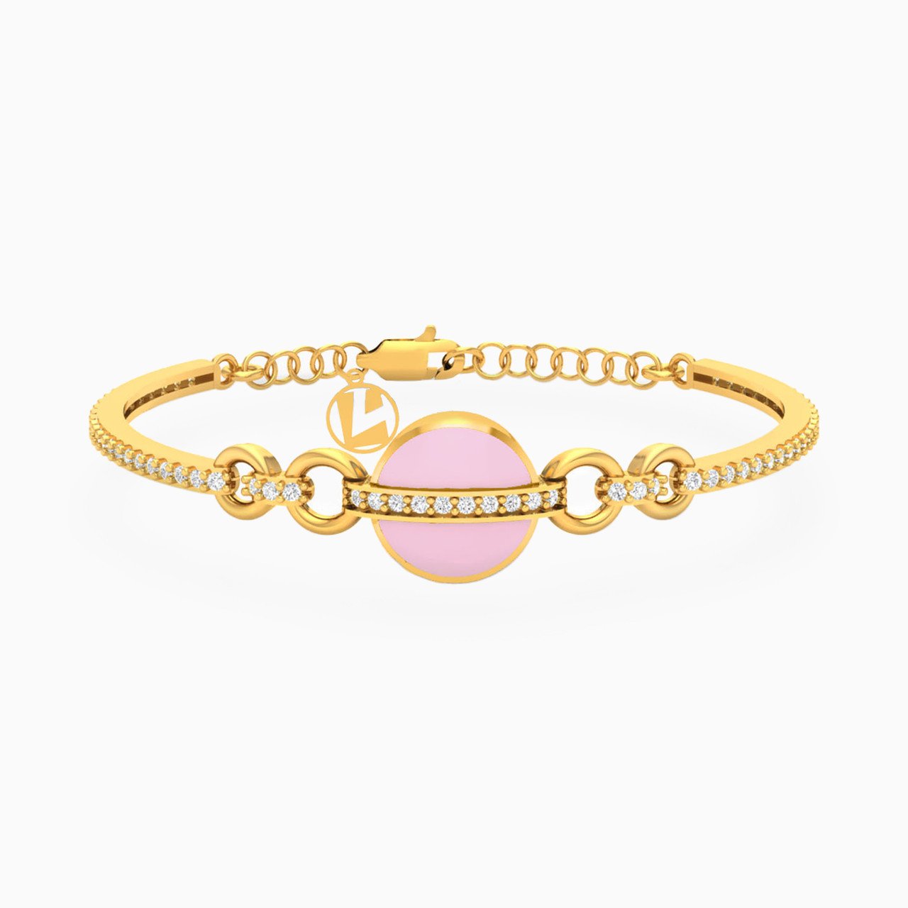 Kids Circle Bangle Bracelet in 18K Gold