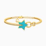 Kids Star Bangle Bracelet in 18K Gold